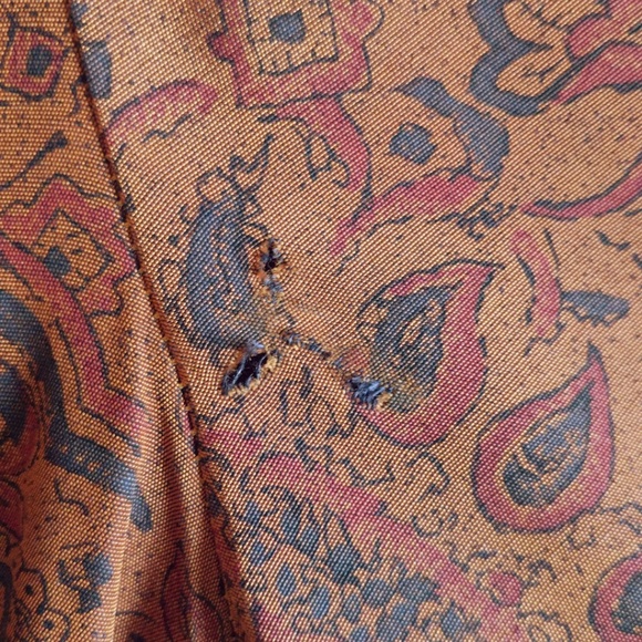 Vintage Nell Flowers Rust Orange Blazer - Picture 6 of 6